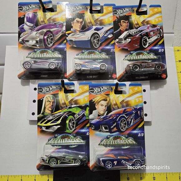 HOT WHEELS  SILVER SERIES 2025 ACCELERACERS SET OF FIVE CARS Free Shipping - Picture 7 of 7